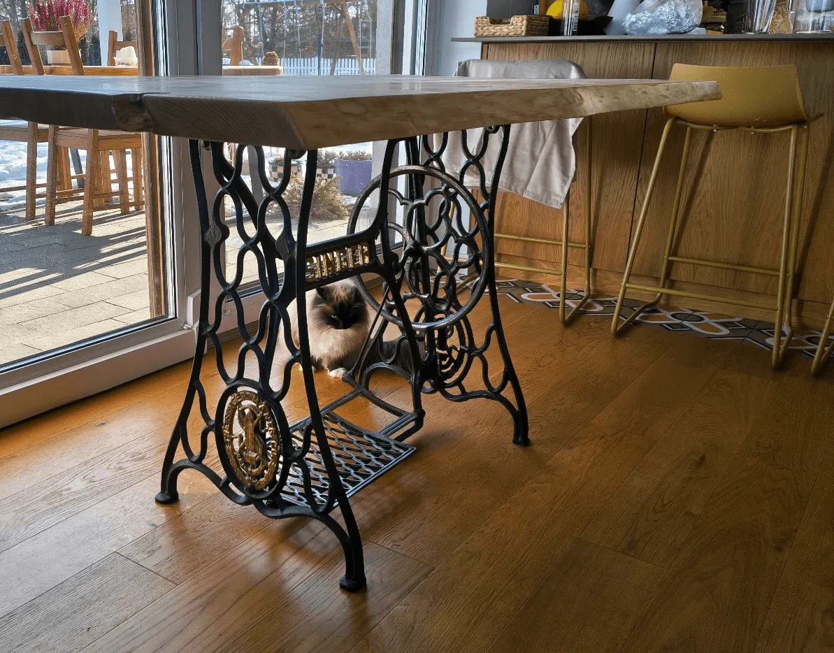 Singer — widok z boku